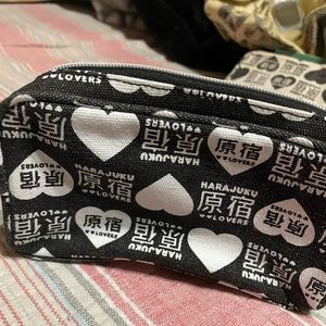 Harajuku Lovers makeup bag black